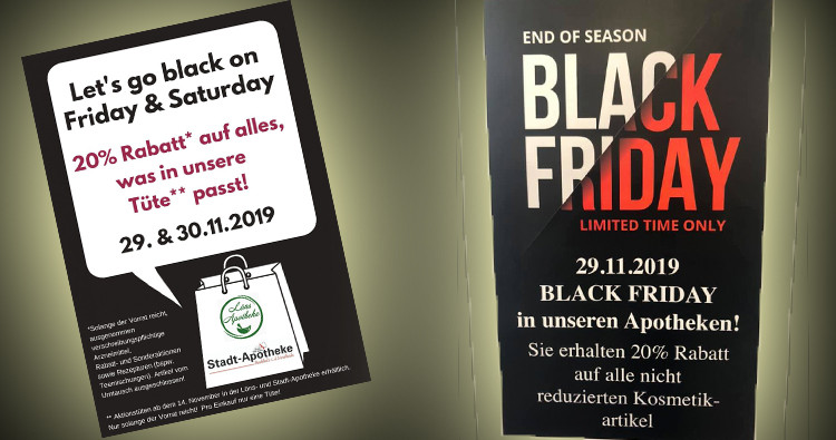Plakat der Apotheke am Markt und der Löns-Apotheke Plakat der Apotheke am Markt und der Löns-Apotheke