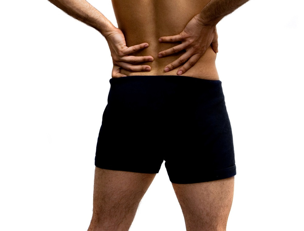Mann mit Boxershorts Mann mit Boxershorts