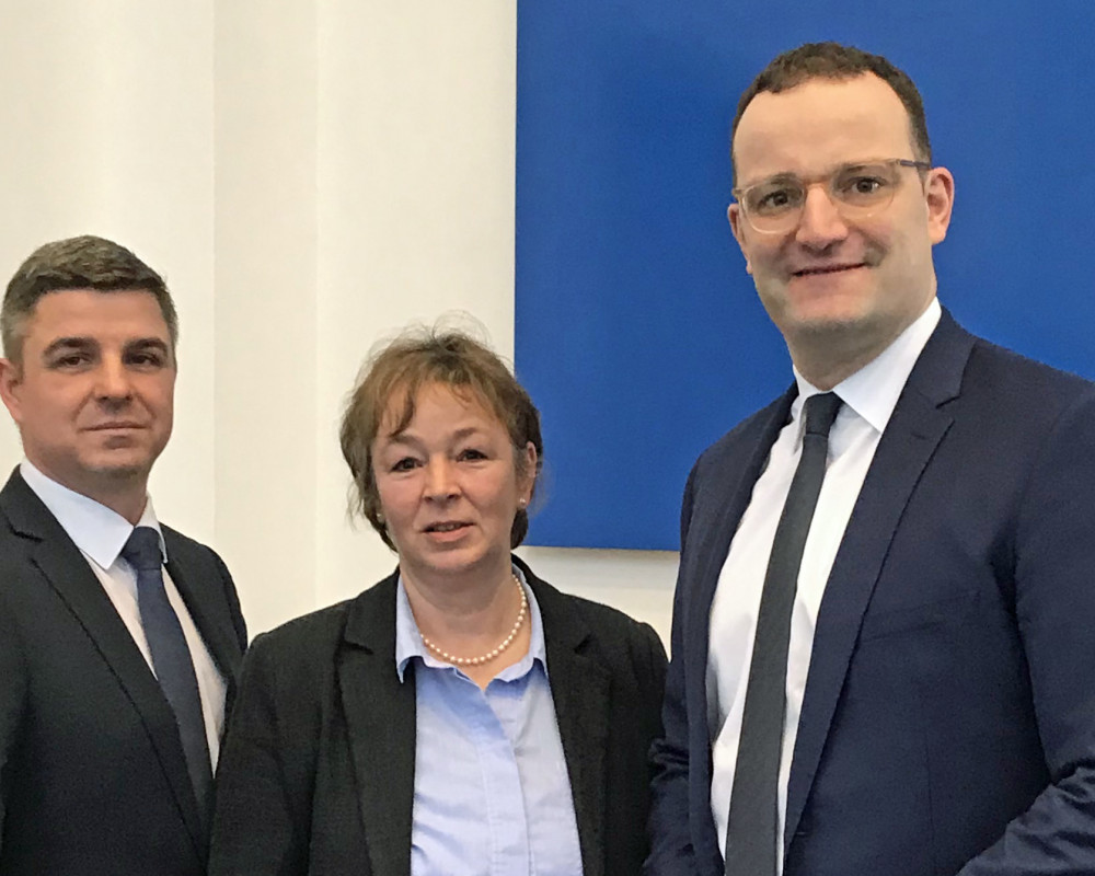 von links: Andreas May, Tanja Kratt und Jens Spahn von links: Andreas May, Tanja Kratt und Jens Spahn