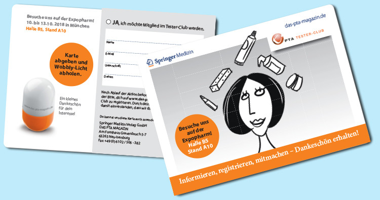 Postkarte Tester-Club Postkarte Tester-Club