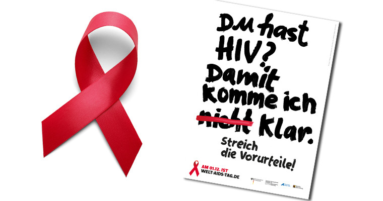 Aktionsplakat zum Welt-Aids-Tag 2018 Aktionsplakat zum Welt-Aids-Tag 2018