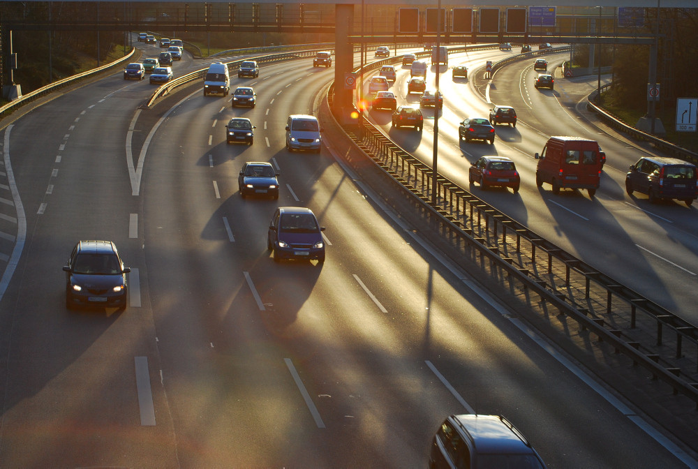 Autos auf der Autobahn