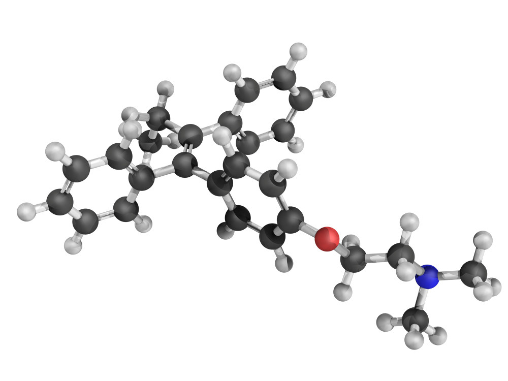 Chemische Struktur von Tamoxifen