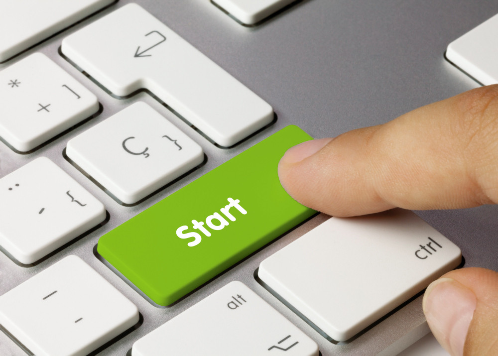 Tastatur mit grüner Starttaste Tastatur mit grüner Starttaste