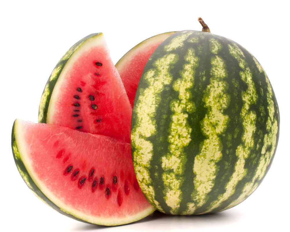 Angeschnittene Wassermelone