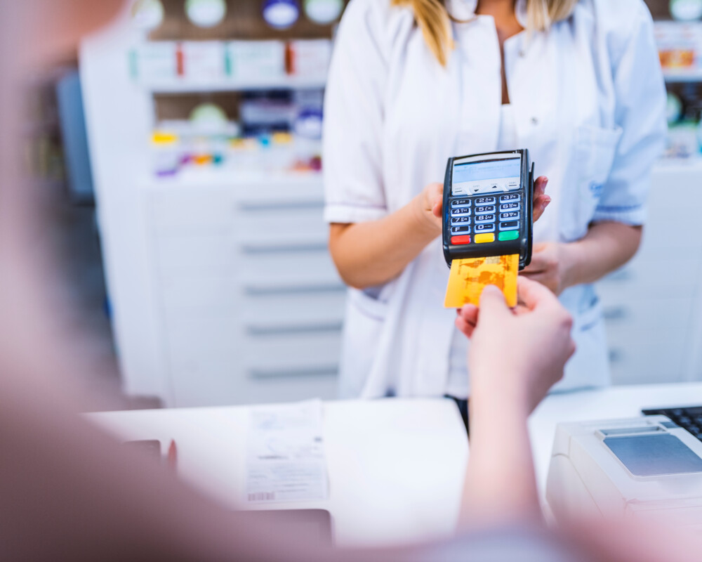 Bezahlvorgang am HV in der Apotheke