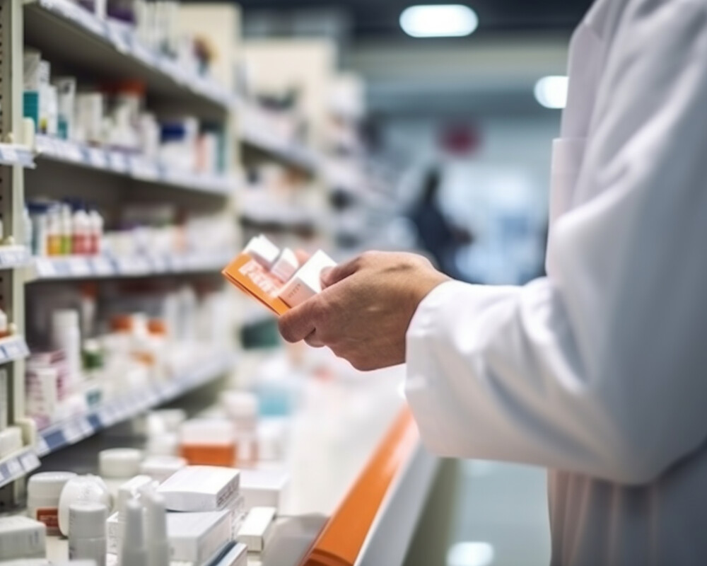 Apotheker prüft Arzneimittel