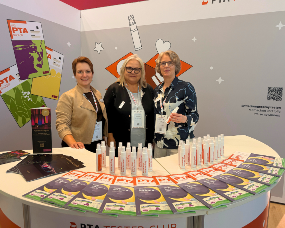 Von links nach rechts: PTA Beirat Britta Fröhling, Chefredakteurin Julia Pflegel, Redakteurin Kirsten Bechtold