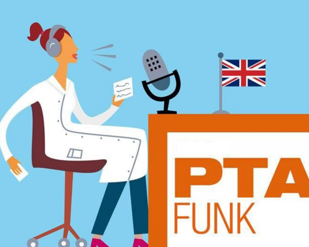 PTA FUNK Logo mit UK-Fahne