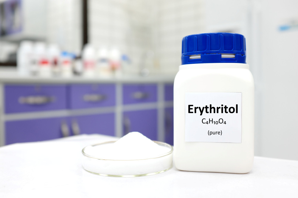 Erythritol-Gefäß im Labor 