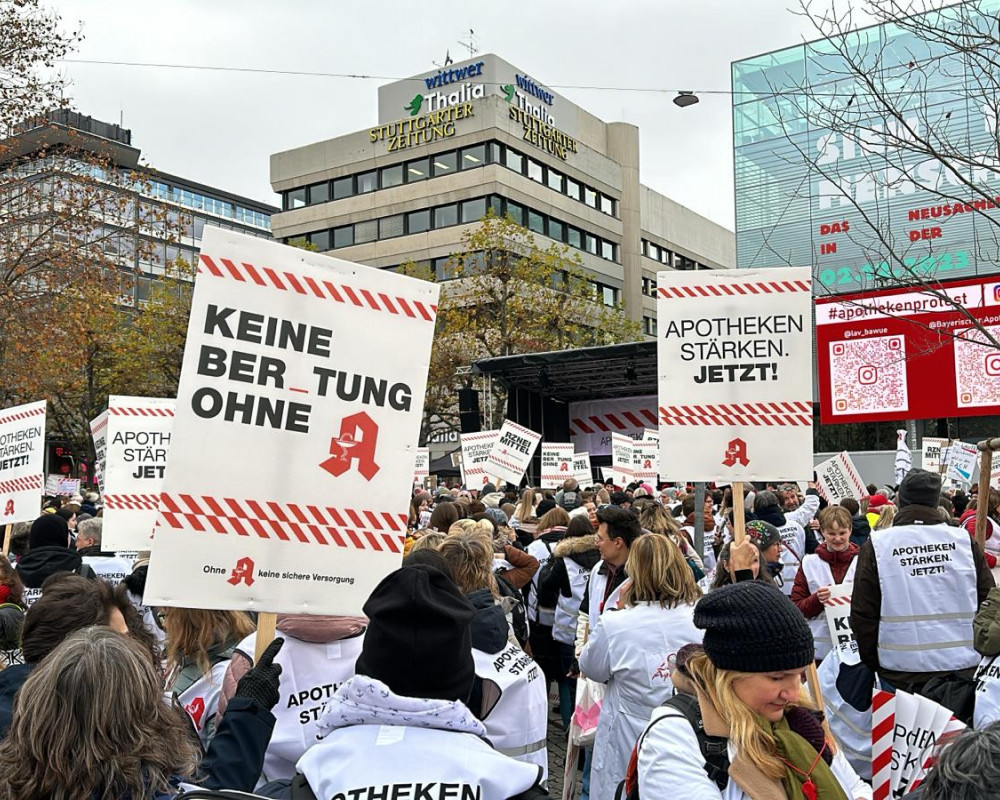 Protest in Stuttgart 22.11.23