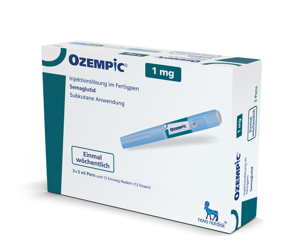Abbildung Ozempic 1 mg N3-Quartalspackung (3 Pens à 4 Wochen) 