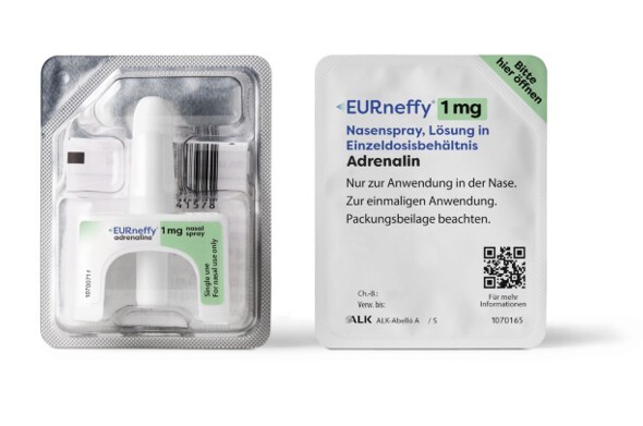 Abbildung Eurneffy, von vorne mit sichtbarem Spray und von hinten mit Anzeige der Beschriftung