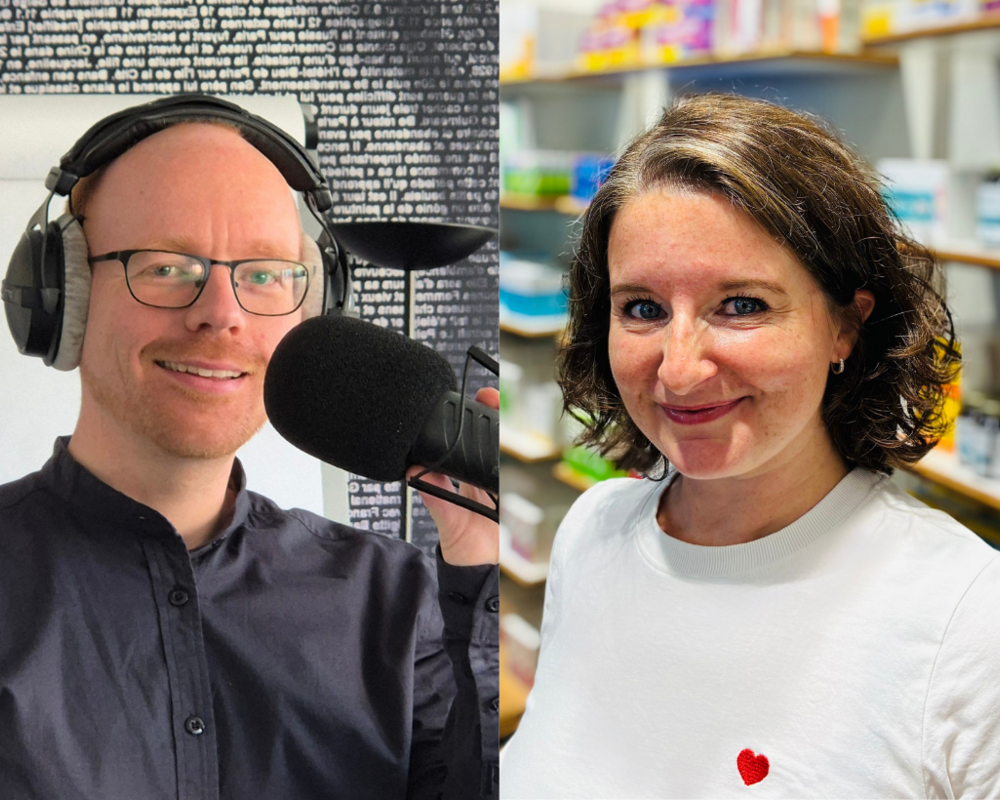 rechts: Apothekerin Dr. Ramona Kottke, links: Onlineredakteur Christoph Niekamp