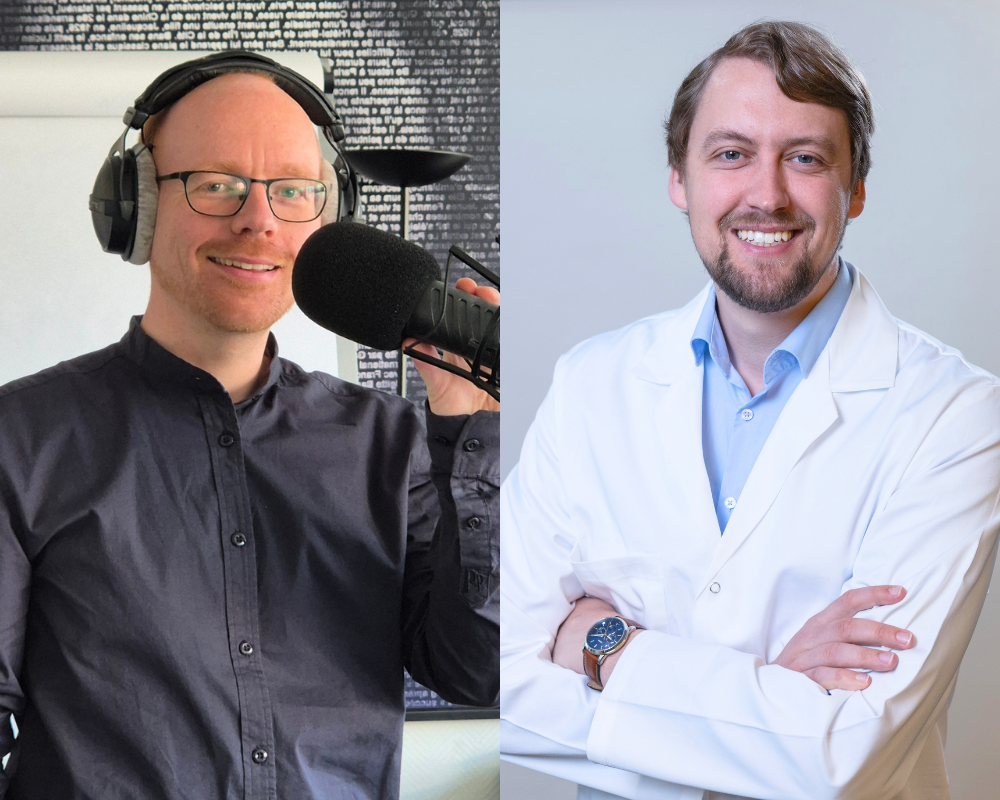 rechts: Apotheker Morten Lehmann, links: Onlineredakteur Christoph Niekamp