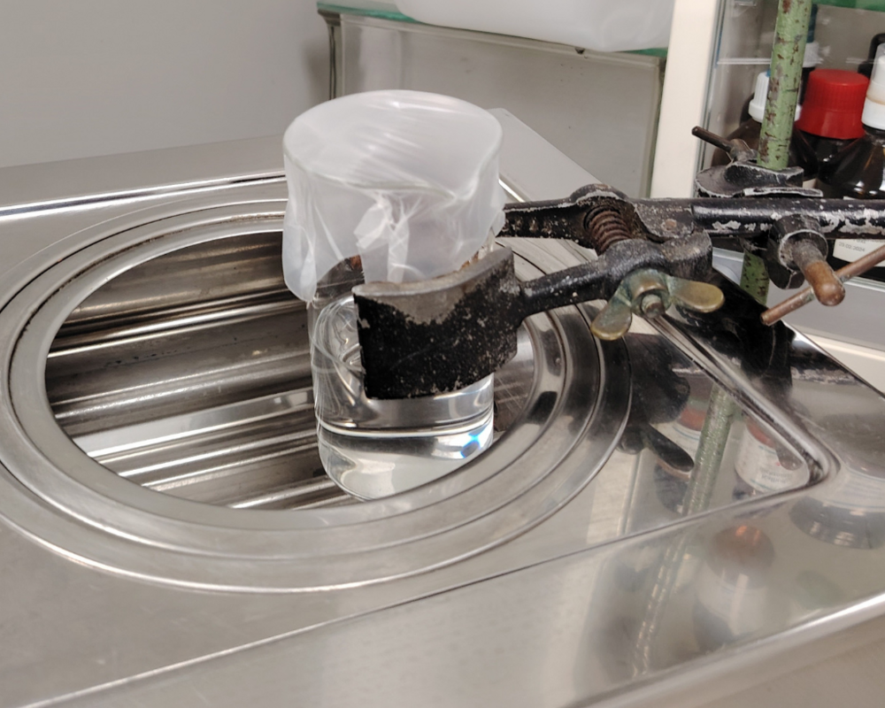 Becherglas in der Rezeptur