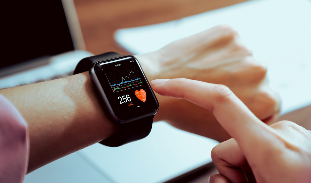 Smartwatch mit Gesundheitsapp