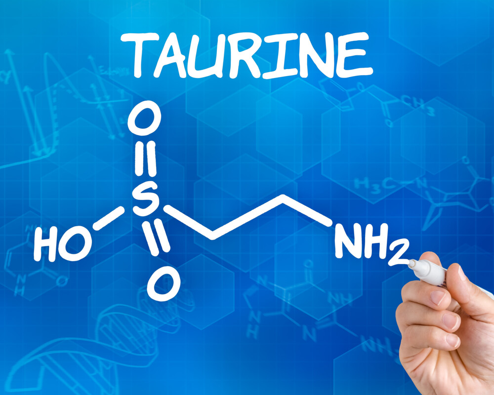 Formel der Aminosäure Taurin Formel der Aminosäure Taurin