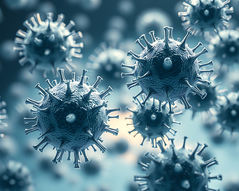 Virus unter dem Mikroskop (Symbolbild)