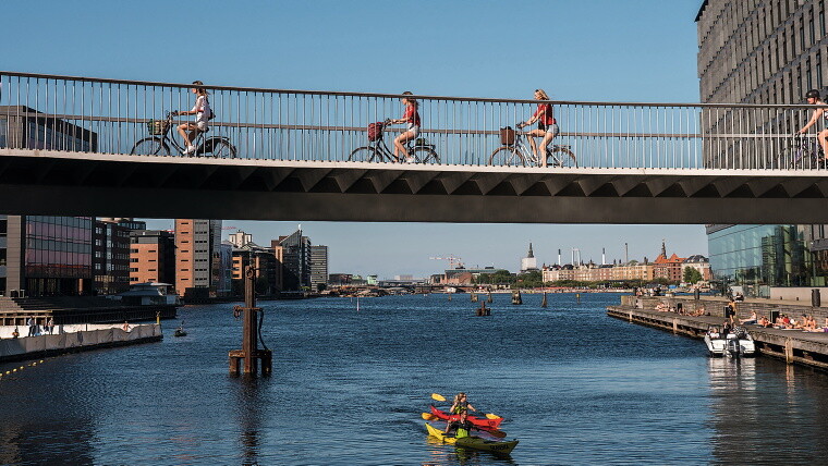 Fahrradfahrer in Kopenhagen
