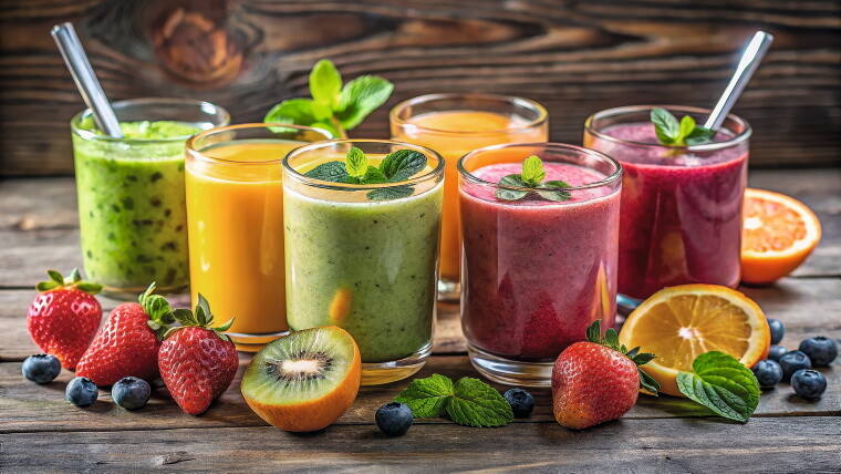 KI-Bild von Smoothies