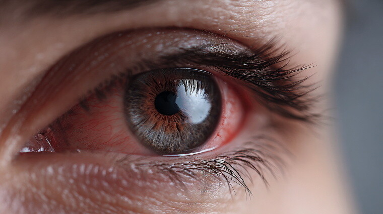 KI-Bild: gerötetes Auge