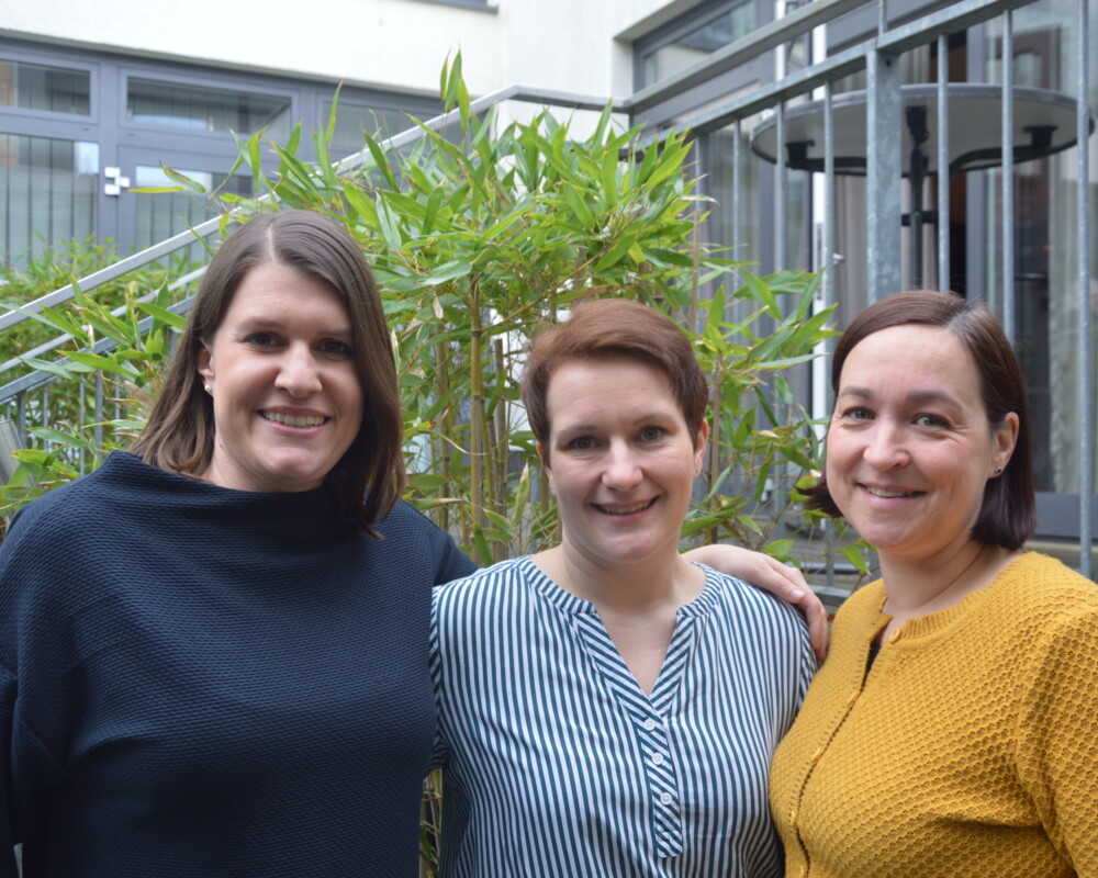 von links nach rechts: Sarah Siegler, Britta Fröhling, Lorena Denoville
