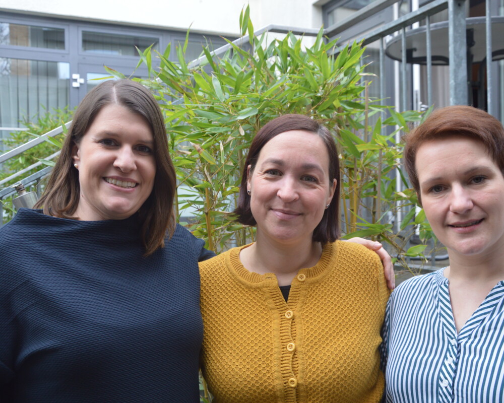 von links nach rechts: Sarah Siegler, Lorena Denoville, Britta Fröhling