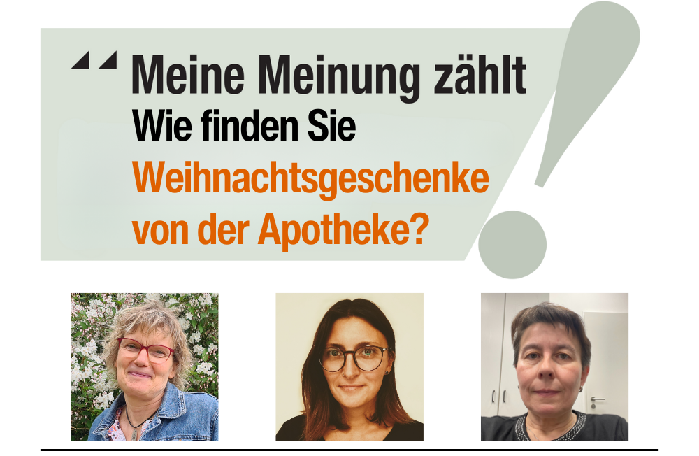 Meine Meinung zählt: Wie finden Sie Weihnachtsgeschenke von der Apotheke?