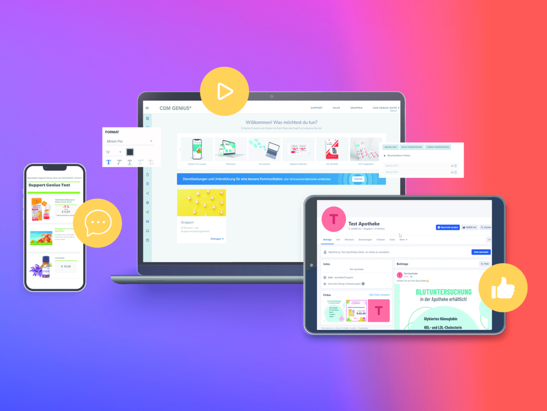 CGM GENIUS® SUITE: So einfach geht modernes Apothekenmarketing