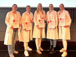 Die Teilnehmerinnen der Niedersächsischen PTA-Meisterschaft: v.l.n.r. Mara Zirus, Merle
Mittendorf, die Siegerin Janna Martens, Hanka Ridder sowie Vanessa Schrader.