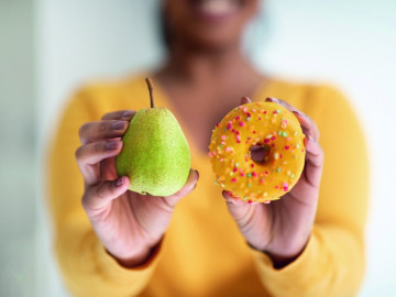 Birne und Donut