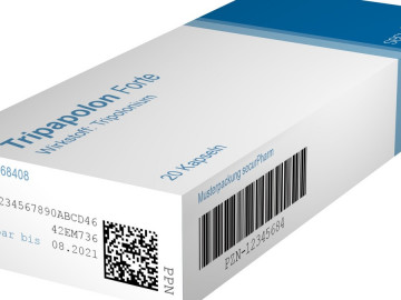 Musterpackung mit Data Matrix Code
