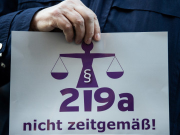 Protest gegen Abtreiunbgsparagraf 219a