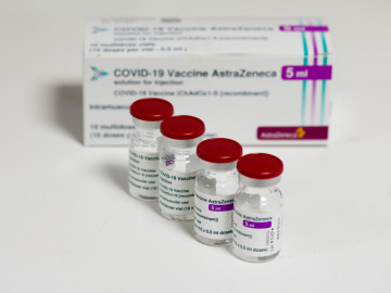 COVID-19-Impfstofffläschchen von AstraZeneca