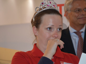 Kerstin Chadli kann Ihren Sieg noch gar nicht fassen.