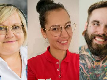 Chefredakteurin Julia Pflegel, Juliana Neumann von Pharam Privat, PTA des Jahres 2016 Sebastian Giemsch (von links)