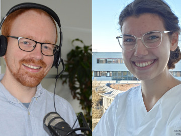 PTA Julia Rahn und Onlineredakteur Christoph Niekamp