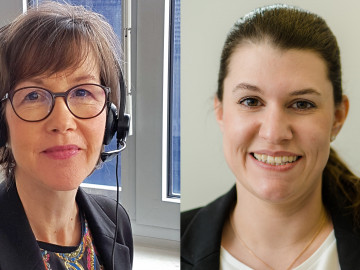 Stefanie Fastnacht (links) und Sarah Siegler (rechts)