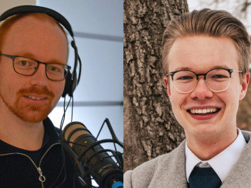 PTA-Schüler Franz Richter und Onlineredakteur Christoph Niekamp