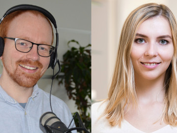 Apothekerin Ilona Spitz und Onlineredakteur Christoph Niekamp