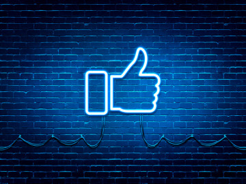 Facebook-Daumen