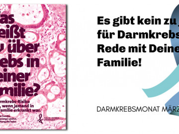 Plakat der Felix-Burda-Stiftung zum Darmkrebsmonat März 2019