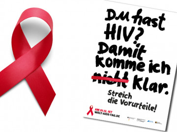 Aktionsplakat zum Welt-Aids-Tag 2018 