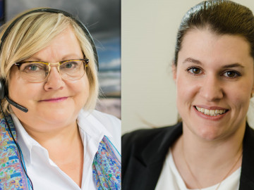 Julia Pflegel (l.) und Sarah Siegler