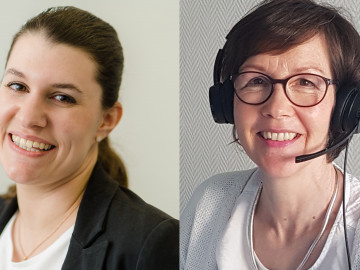 PTA Sarah Siegler (links) und DAS PTA MAGAZIN Redakteurin Stefanie Fastnacht (rechts)