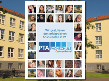 Fotocollage zum PTA-Examen an der PTA-Fachschule Castrop-Rauxel