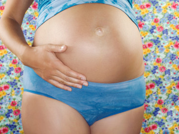Bauch einer Schwangeren

