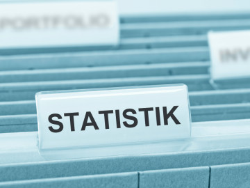 Hängeregistratur mit Reiter "Statistik"