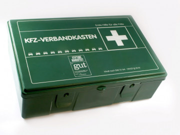 Grüner KFZ-Verbandkasten